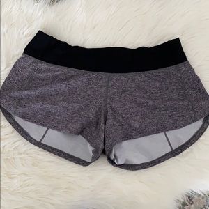 Lululemon speed shorts size 6 grey
